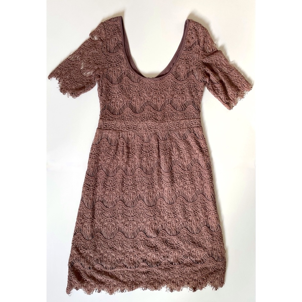 UO Pins & Needles Lace Fringe Dress